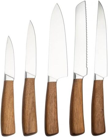 Набор ножей с подставкой 6 предметов Swan Ceramic KARACA