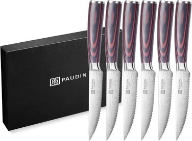 Набор из 6 ножей для стейка PAUDIN