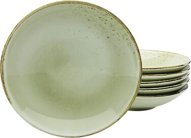 Набор тарелок для супа из керамогранита 22 см, 6 предметов Nature Collection EARTH 22056 CreaTable