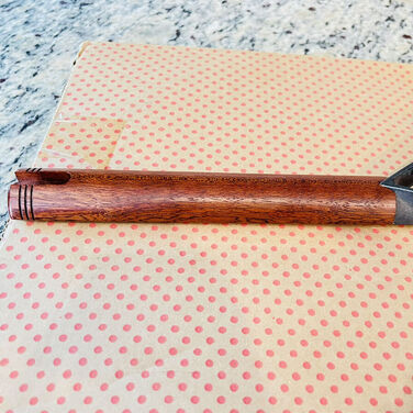 Сковорода 28 см с деревянной ручкой медная Cintura Orione Alessi