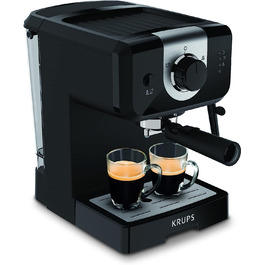 Кофемашина на 2 чашки 2200 Вт, черная Opio XP320810 Krups