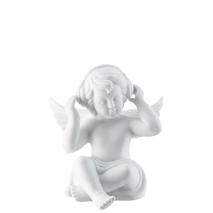 Фигурка "Ангел с наушниками" 14.5 см белая матовая Angel Rosenthal