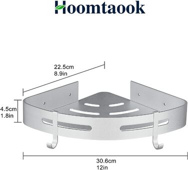 Набо угловых полок для ванной комнаты 2 предмета Hoomtaook