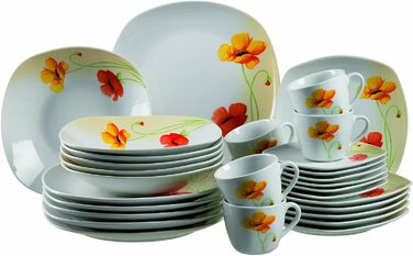 Набор столовой посуды на 6 человек 30 предметов Papavero Series MÄSER