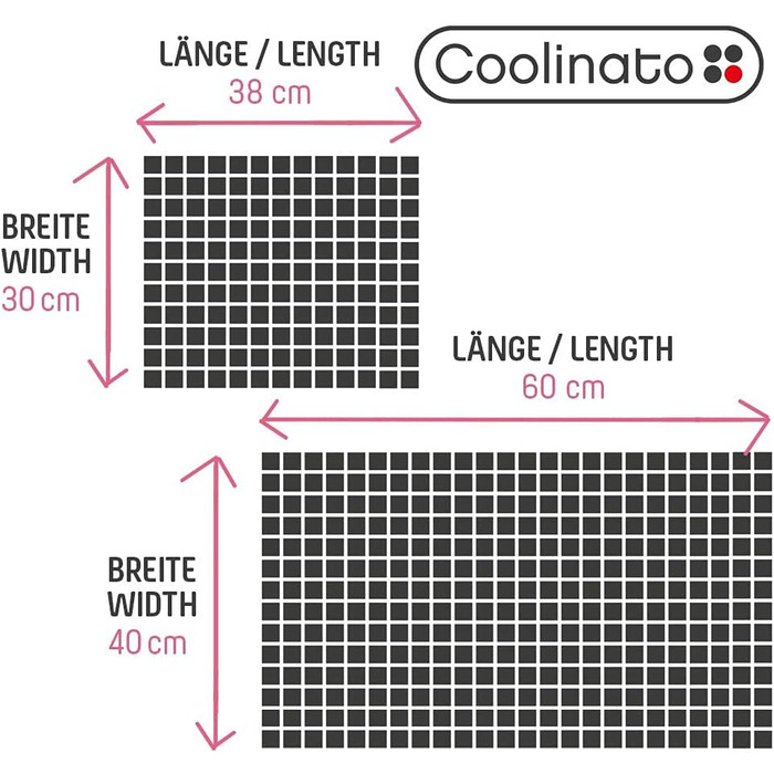 Набор силиконовых ковриков для выпечки 38 x 30 см и 40 x 60 см, 2 предмета Coolinato
