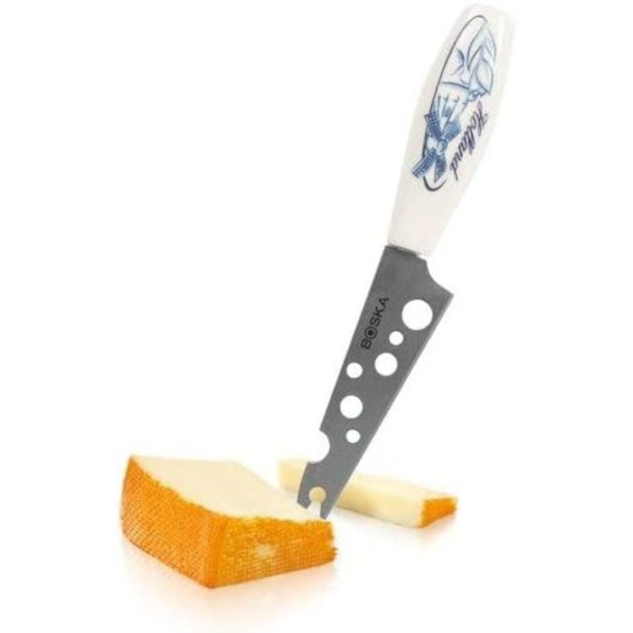 Нож для полумягких сыров 15 см Delft Blue BOSKA