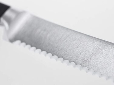 Набор WÜSTHOF Classic 5 ножей из нержавеющей стали + ножницы + точилка для ножей, с черной подставкой из ясеня