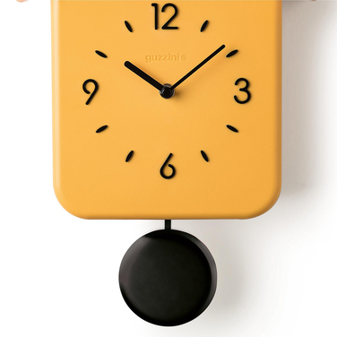 Часы с кукушкой 24,8х39х12 см желтые QQ Guzzini