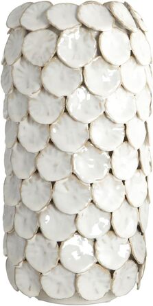 Керамическая ваза 30 х 15 см, белая House Doctor