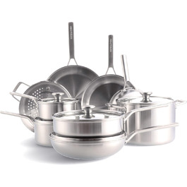 Набор кухонной посуды 14 предметов Stainless Steel Merten & Storck
